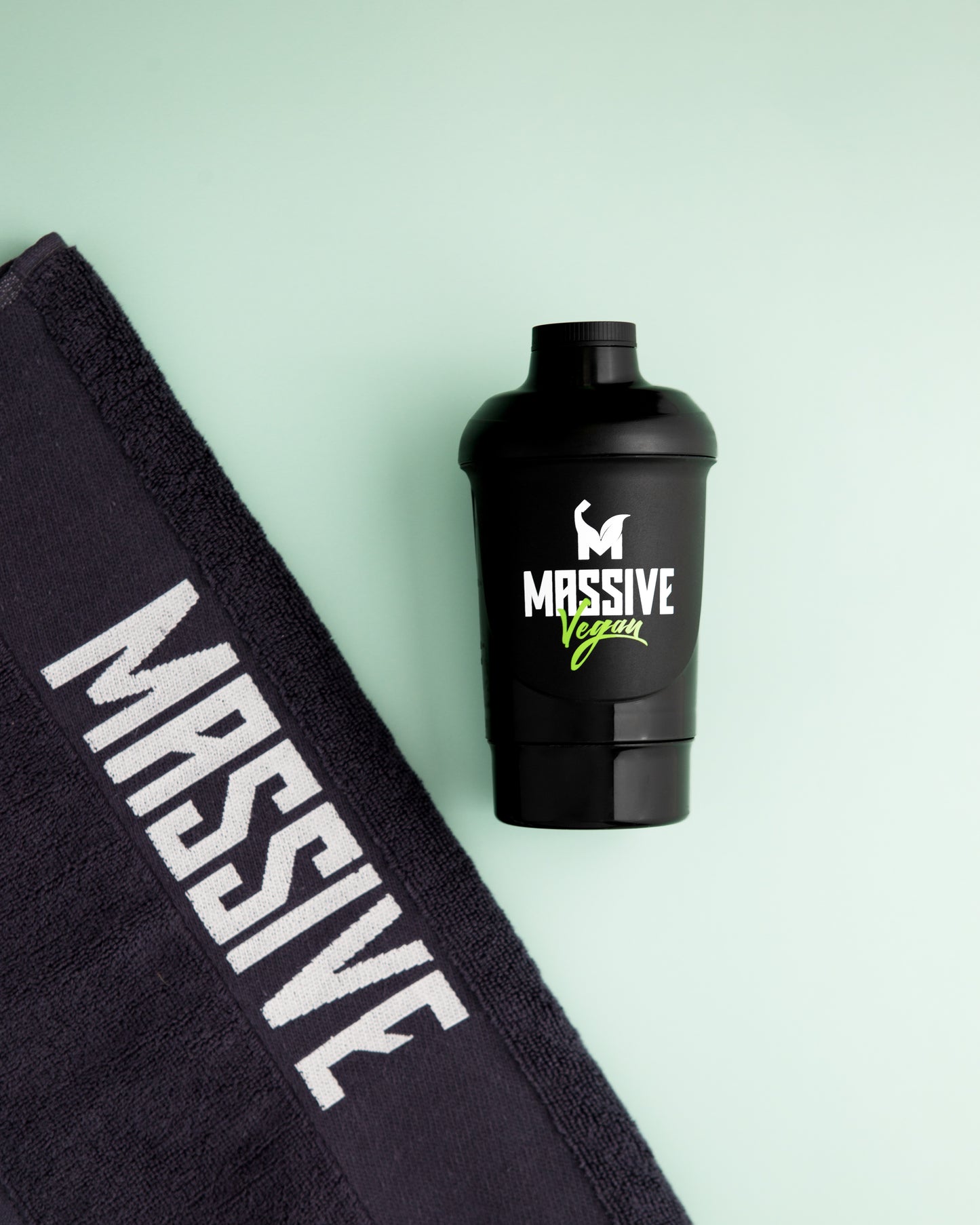 BPA Free Shaker, Black, 300ml with Spare Reservoir