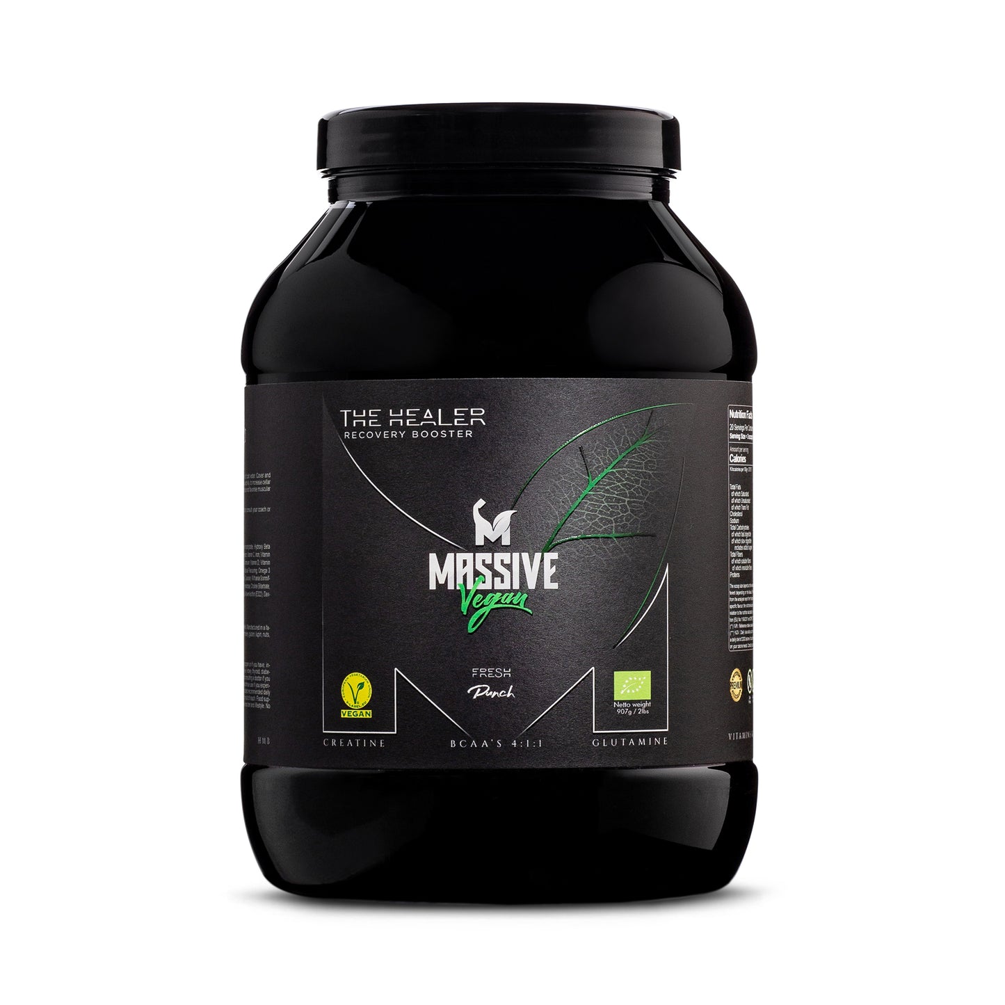 Booster de récupération BCAA Vegan Bio, The Healer, 907G, 20ports