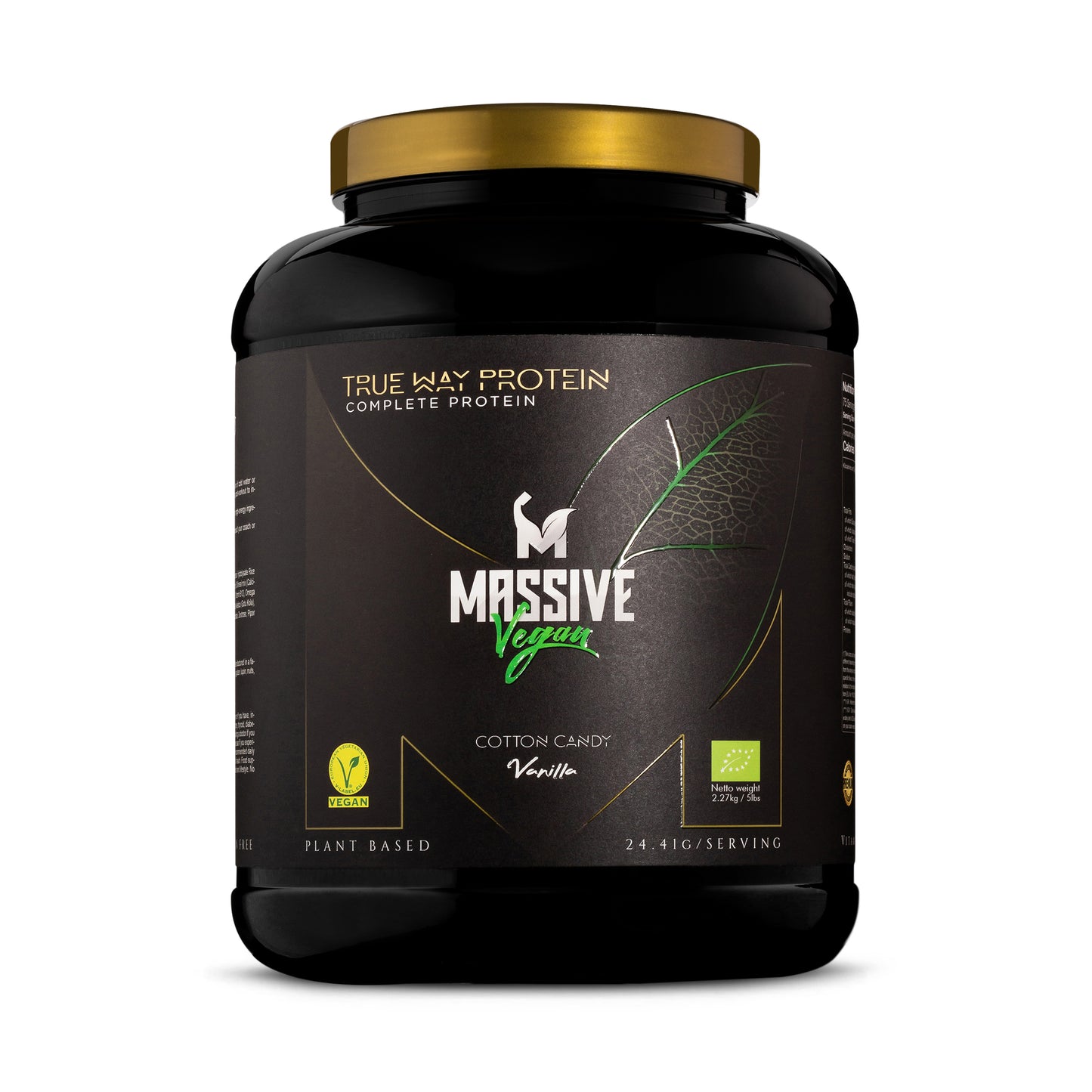 Protéine hydrolysée bio végétalienne, 2,27 kg, 75 parties