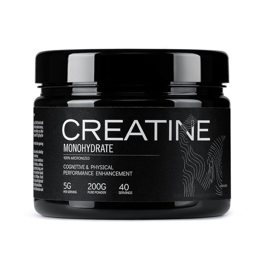 Pure Creatine Monohydrate, 100% Micronized, Vegan 200g, 40 servings